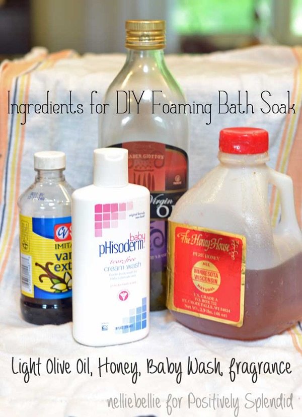 ingredients for diy bath soak