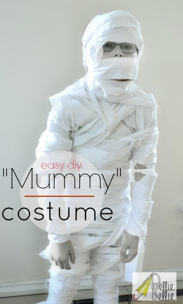 DIY Mummy costume, a simple tutorial from NellieBellie