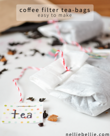 How to make tea bags from coffee filters or cheesecloth | easy tutorial!