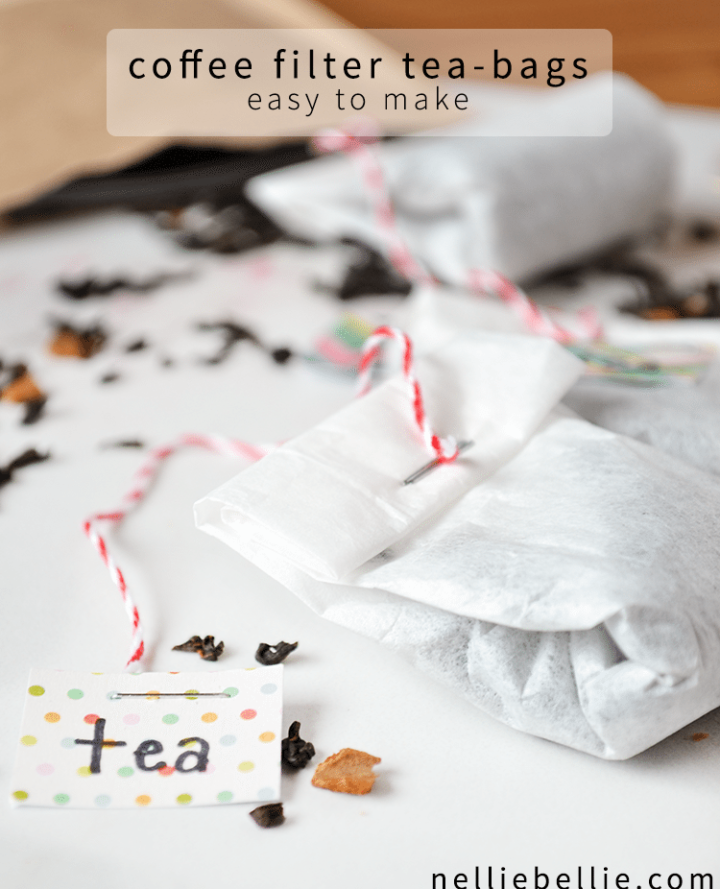 How to make tea bags from coffee filters or cheesecloth easy tutorial!