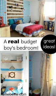 boy's bedroom on a budget | how to decorate a boy's bedrrom