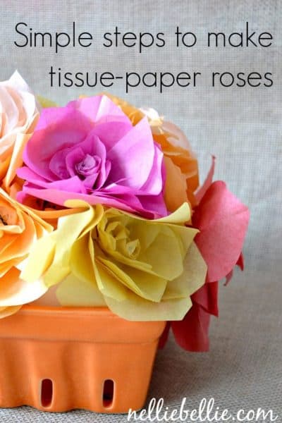 easy diy Tissue Paper Flowers: a simple DIY from NellieBellie