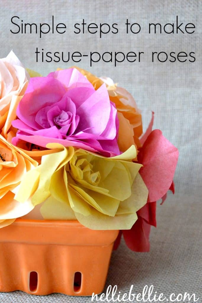easy diy Tissue Paper Flowers: a simple DIY from NellieBellie