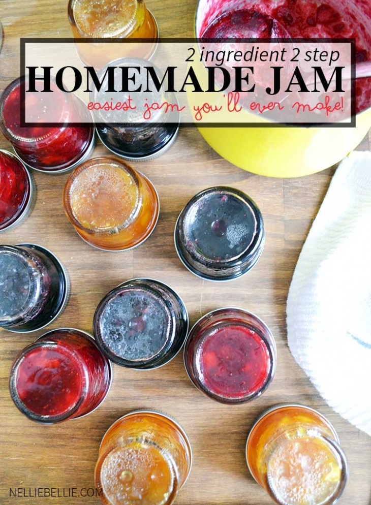 Homemade Jam a simple recipe from NellieBellie