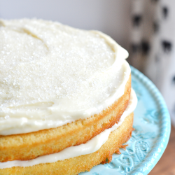 homemade white cake recipe is the best, simplest homemade white cake. | nelliebellie.com