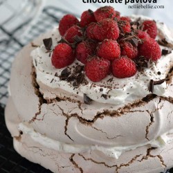 This chocolate pavlova recipe is simple and delicious!