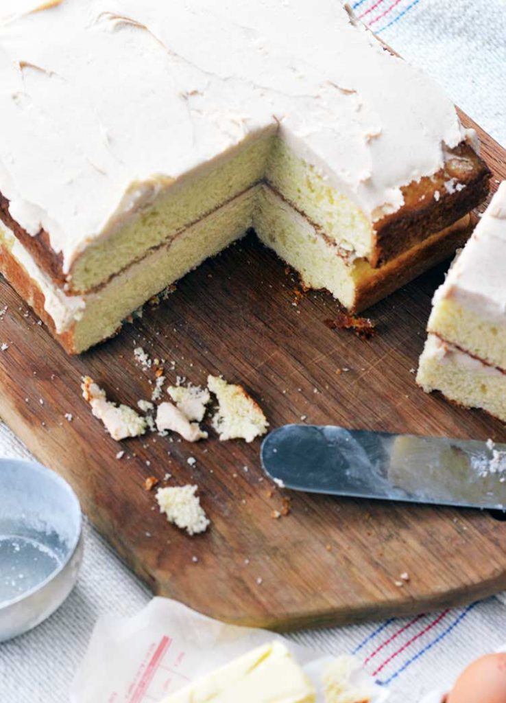 Old Fashioned Butter Cake With Browned Butter Buttercream