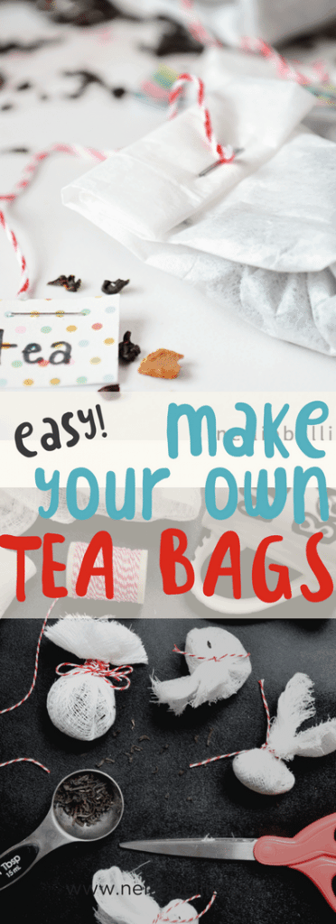 DIY Tea Bags | how to make tea bags from coffee filters or cheesecloth