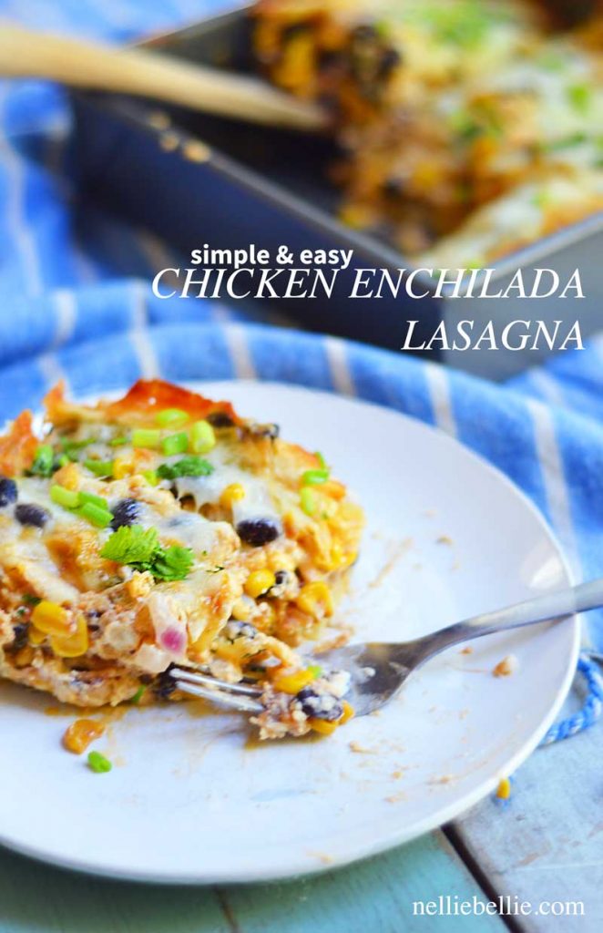 Chicken Enchilada Lasagna