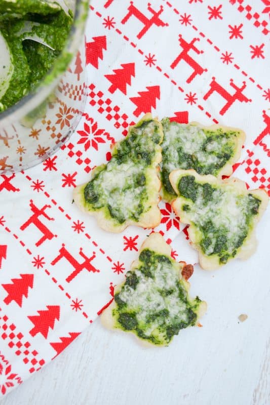 Homemade Pesto Pizza Christmas Trees Nelliebellie