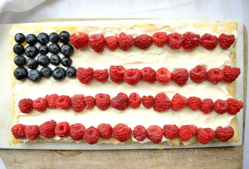 puff pastry berry tart | 4th of July summer dessert recipe