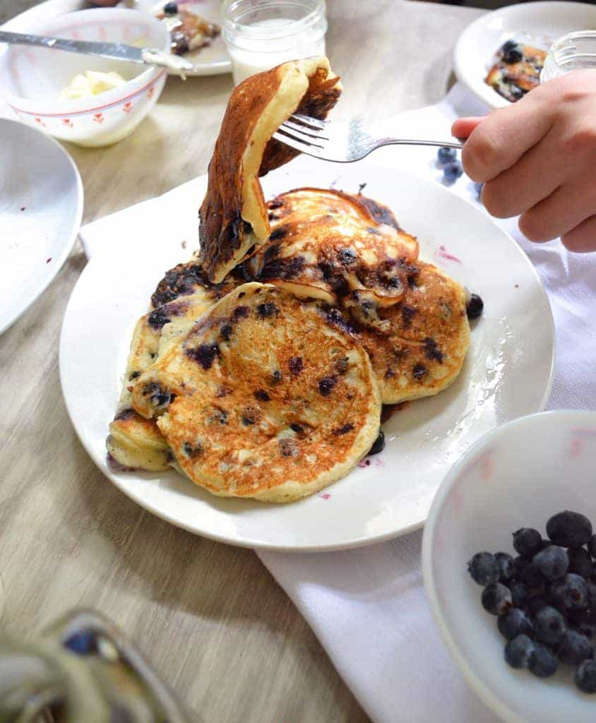 BLueberry Yogurt Pancakes