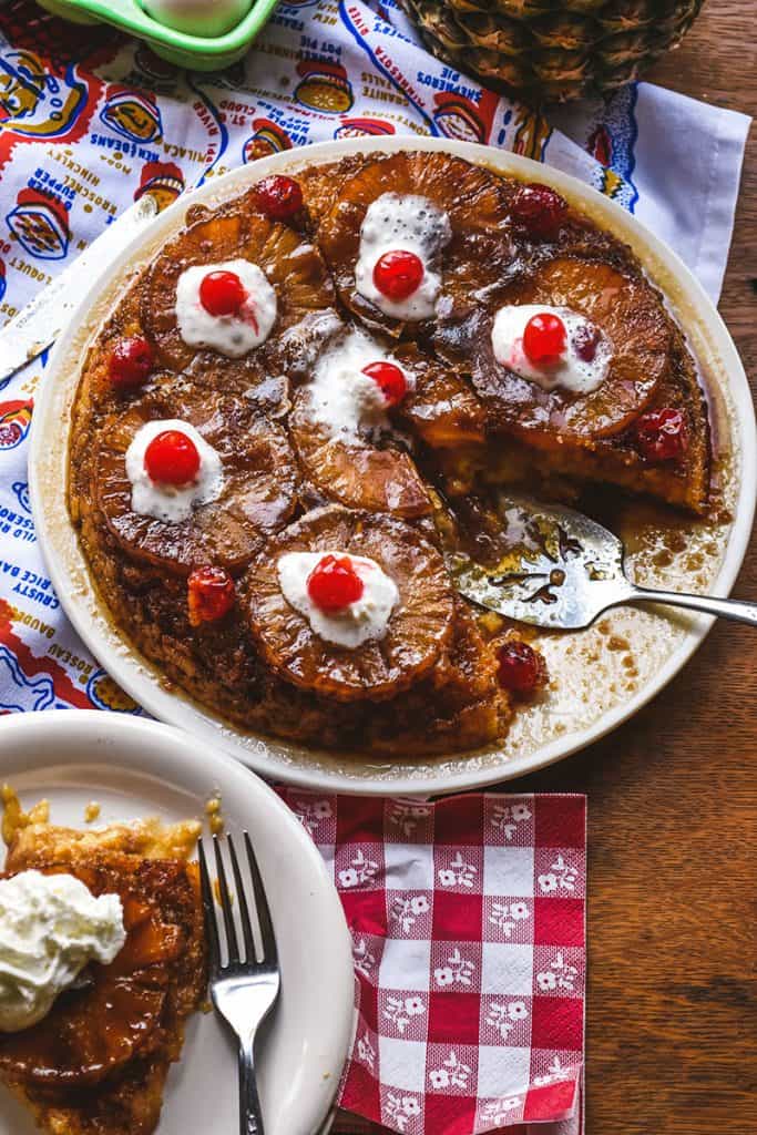 Old Fashioned Pineapple Upside Down Cake Recipe - House of Nash Eats