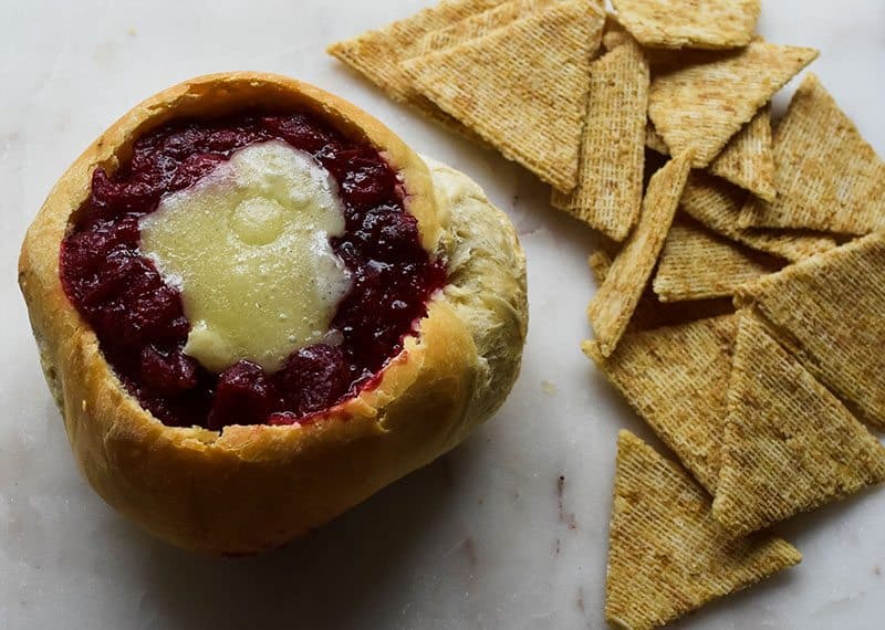 Baked Brie and Cranberries  NellieBellie