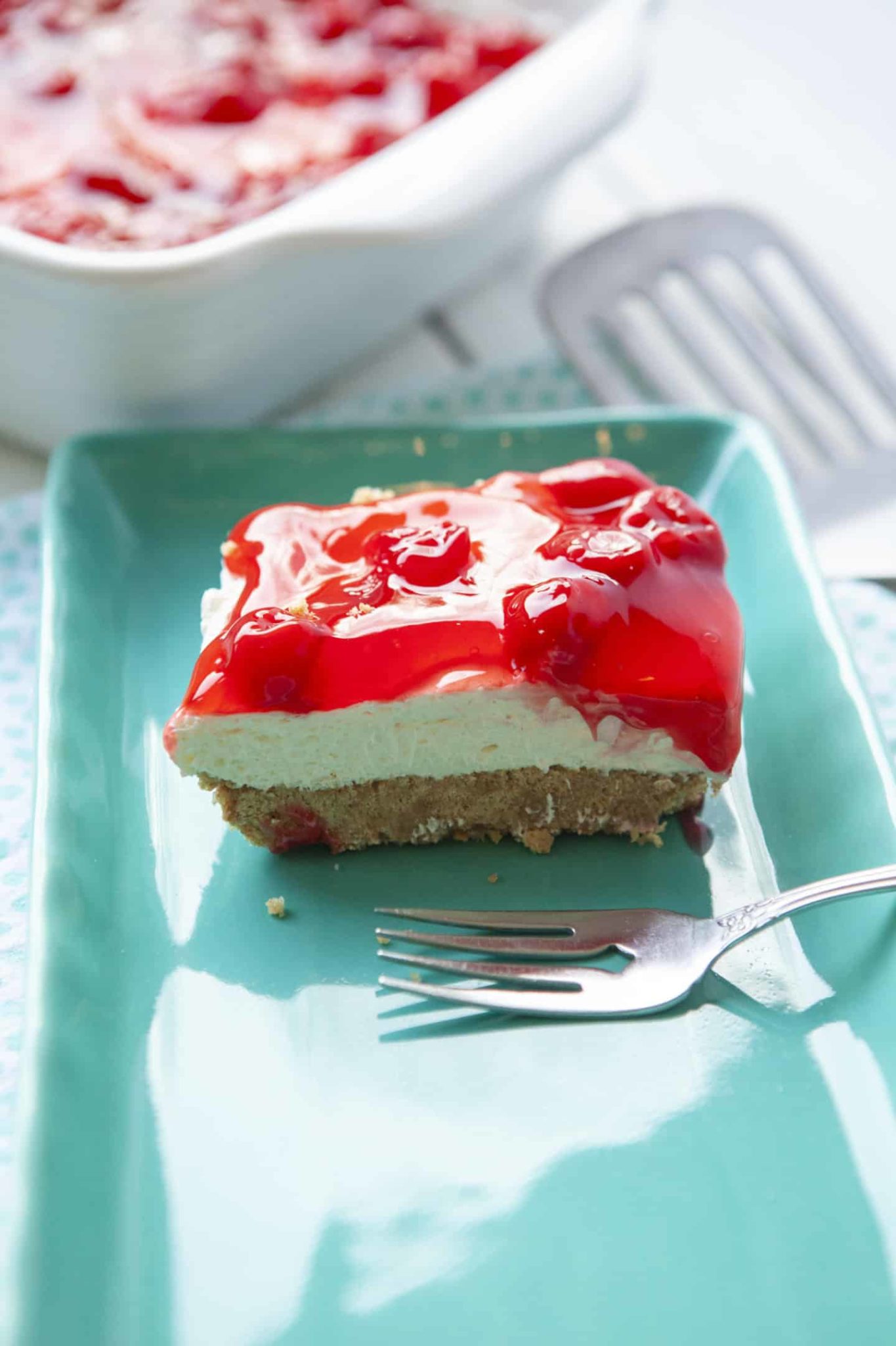 no-bake cherry cheesecake