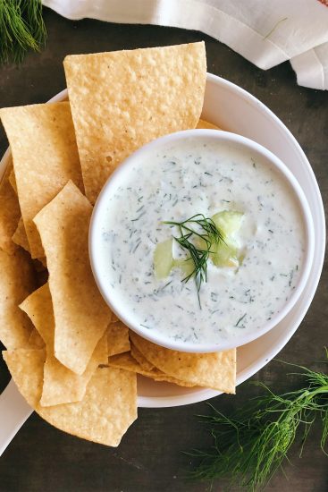 easy Fresh Cucumber Dill Dip | easy and fresh!