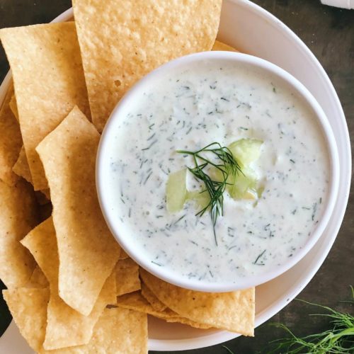 easy Fresh Cucumber Dill Dip | easy and fresh!