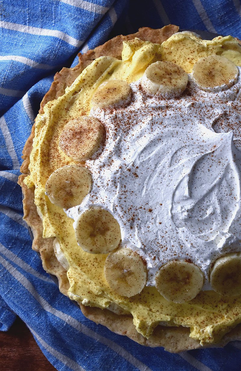 easy banana cream pie with pudding