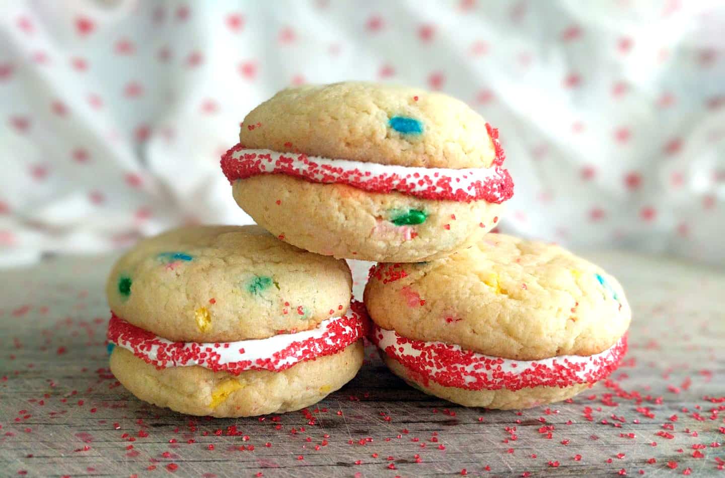 Cake Mix Cookie Sandwiches