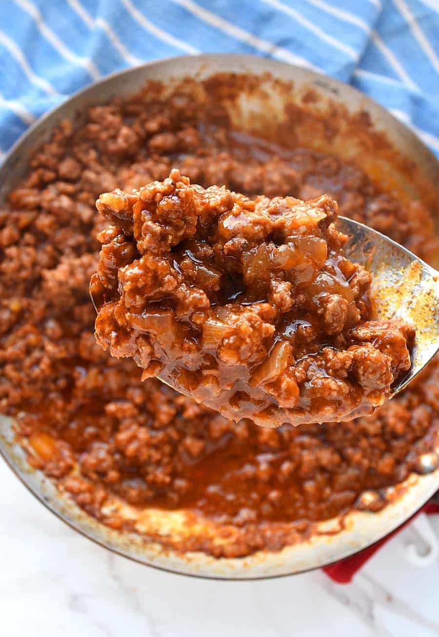 Homemade Sloppy Joes (the BEST recipe!)- ready in under 30 minutes!