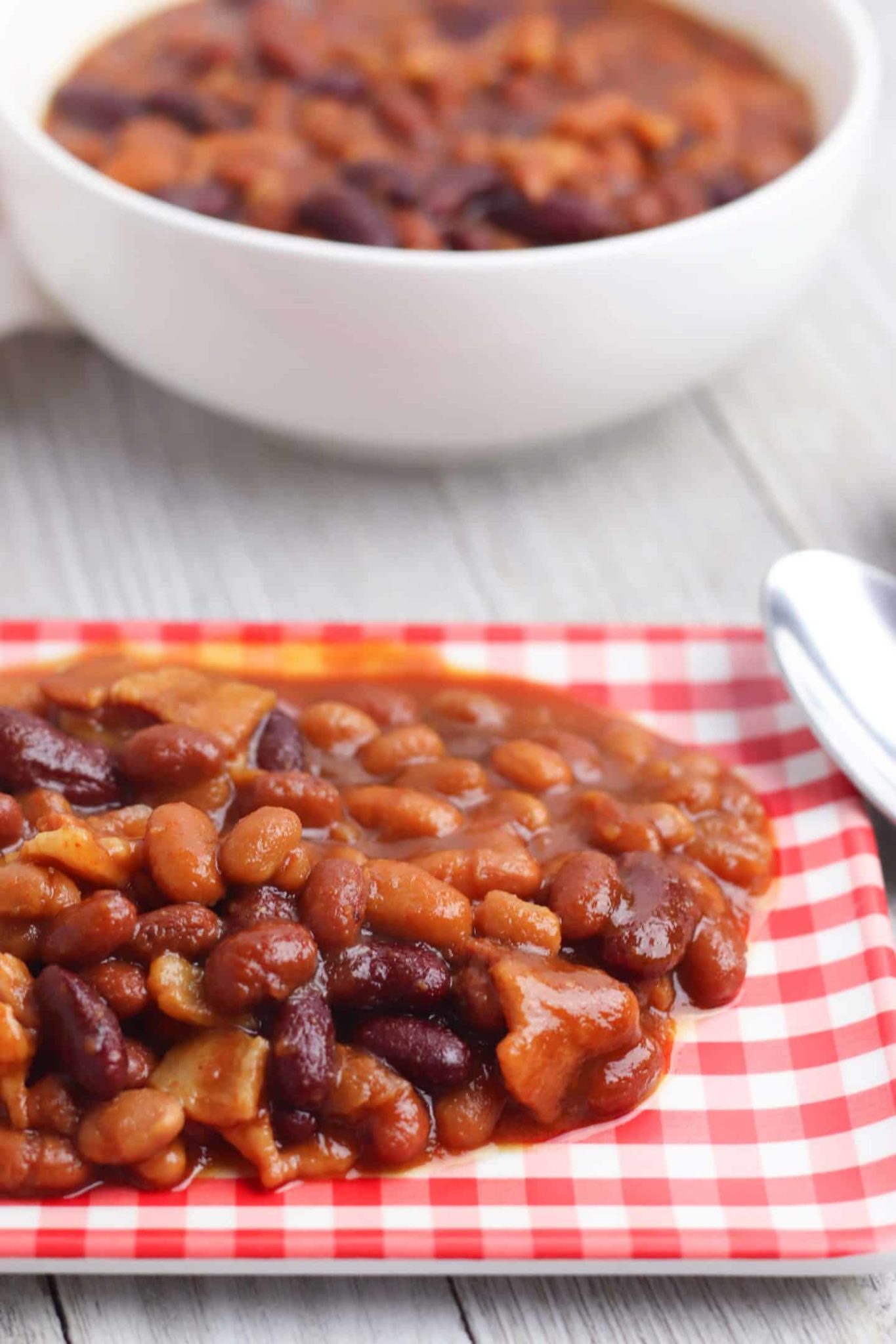 CrockPot Baked Beans (with Bacon) | Easy Slow-cooker Recipe!