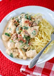 easy Skillet Tuscan Chicken Recipe