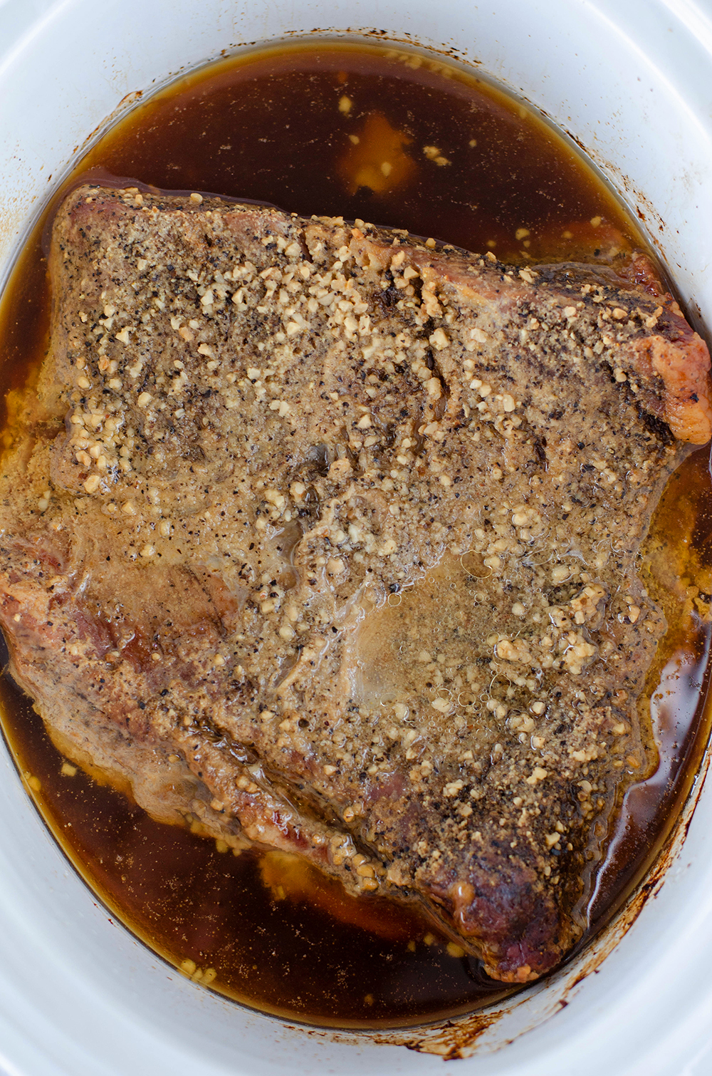 Slow Cooker Beef Brisket Recipe (3 Ingredient CrockPot recipe!)