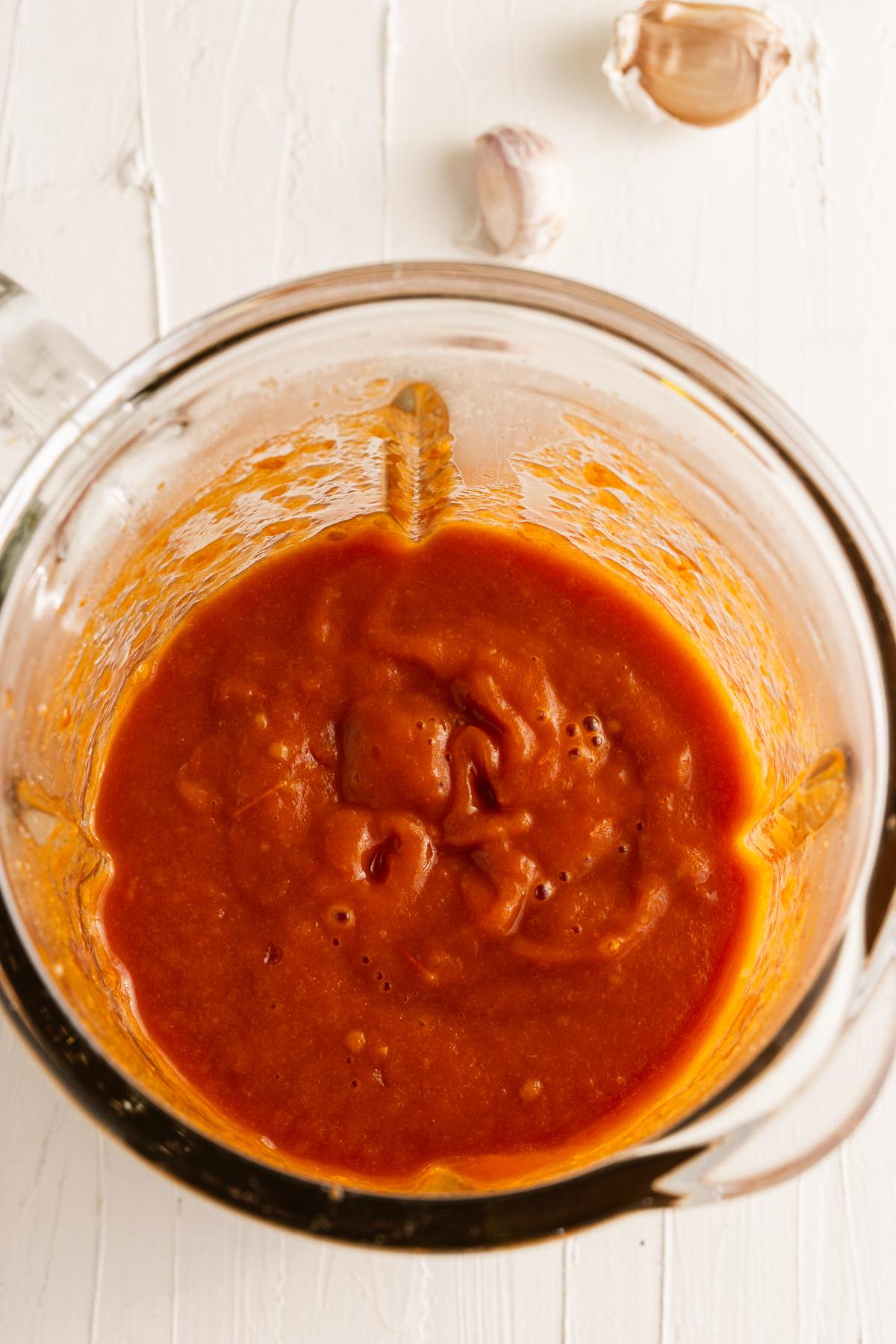 blender of homemade ketchup