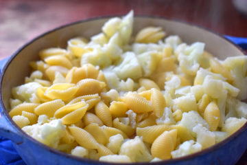 instant pot cauliflower macaroni and cheese