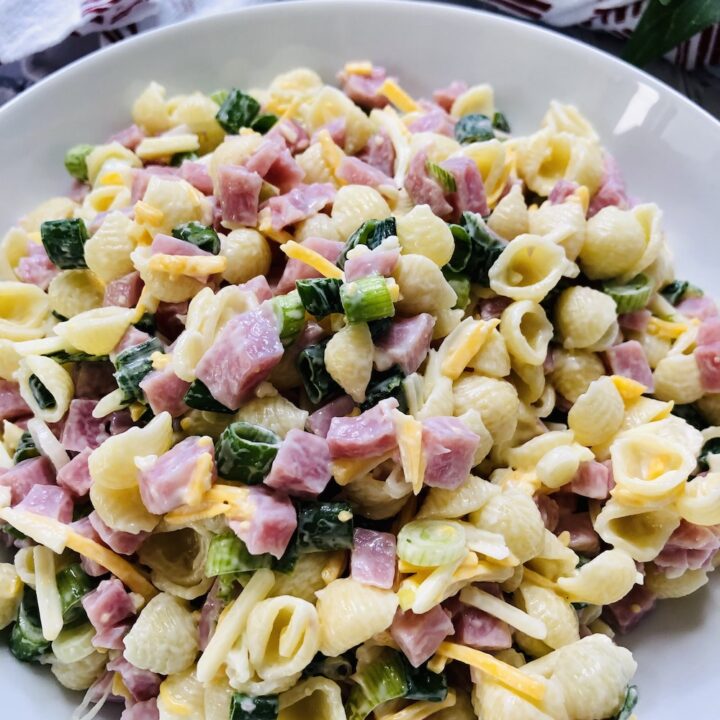 5 Ingredient Ham Pasta Salad ⋆ NellieBellie