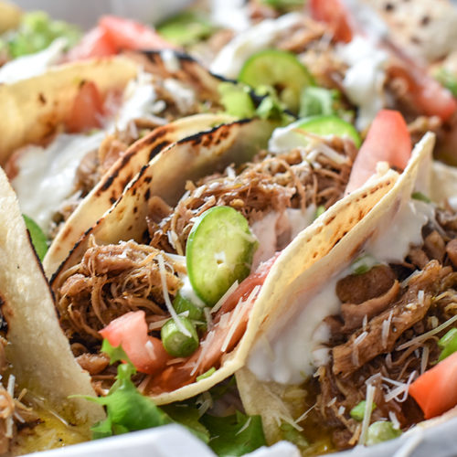 Instant Pot Shredded Jerk Chicken Tacos