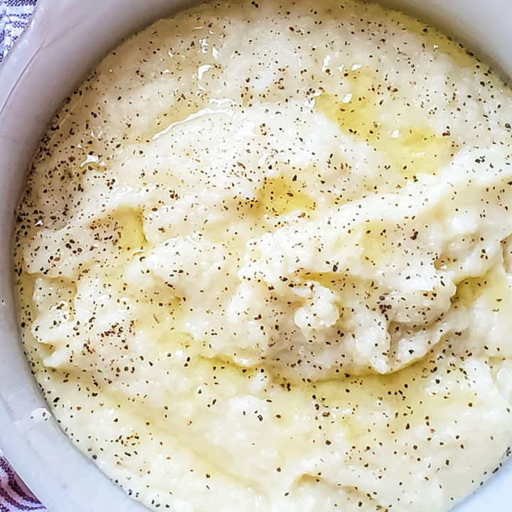 mashed Cauliflower recipe; a great potato alternative