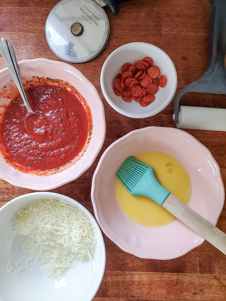 Ingredients for Pizza Bites