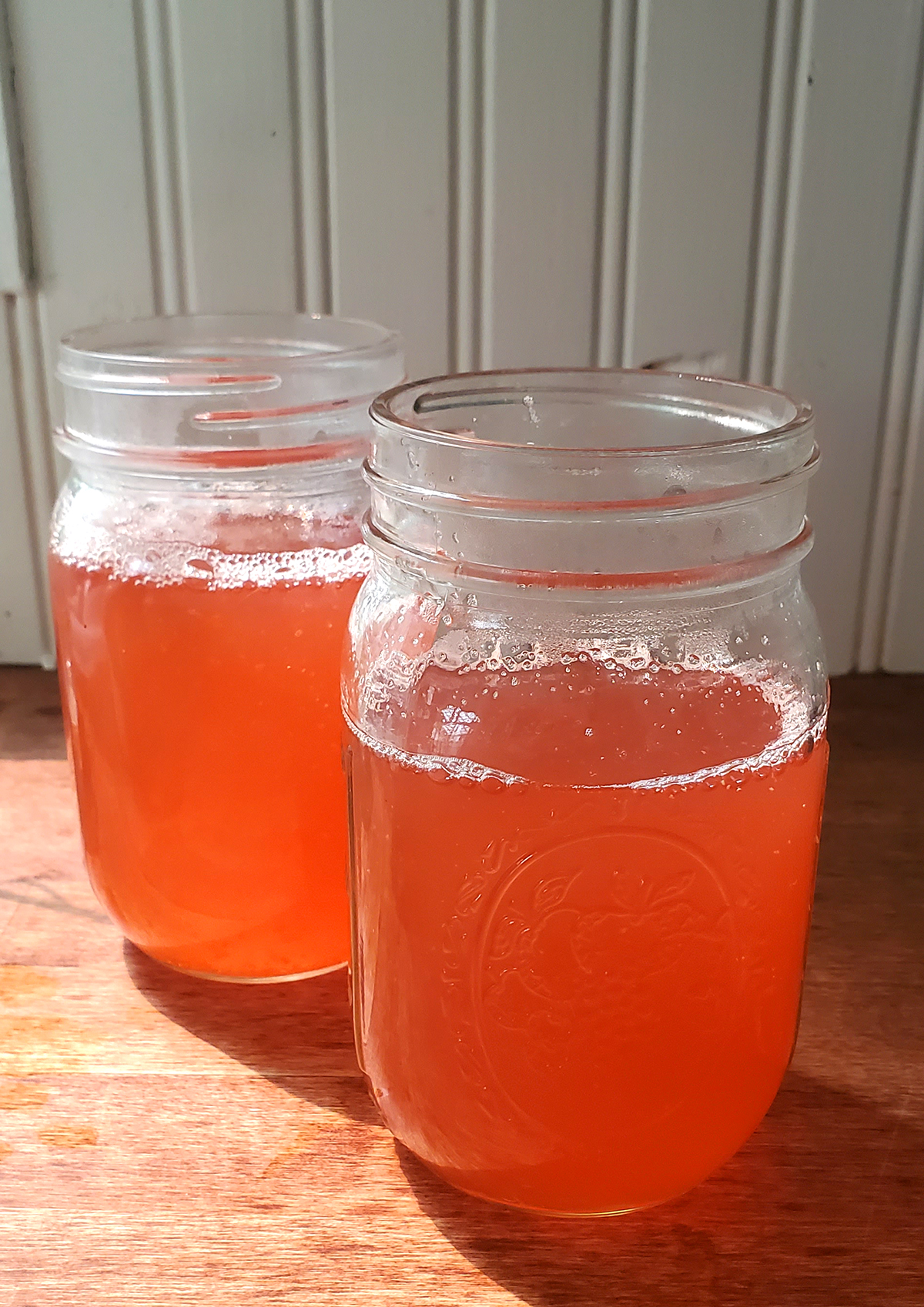 homemade rhubarb simple syrup